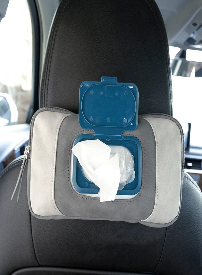 SONARIN Baby Wet Wipe Pouch,Portable Baby Wet Wipes Dispenser Holder Travel Wet Wipes Bag Container Reusable Baby Wipe Case Carrying Pouch for Baby and Adult(Grey) - Image 2